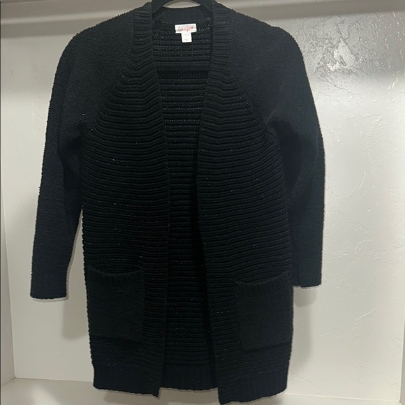 Cat & Jack Other - Cat & Jack Black Open Front Cardigan Sweater